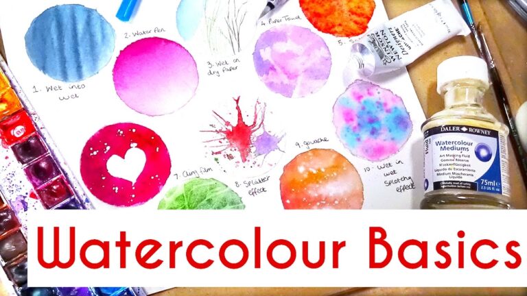 10 Easy Watercolour Techniques For Beginners Watercolour painting tutorial tips