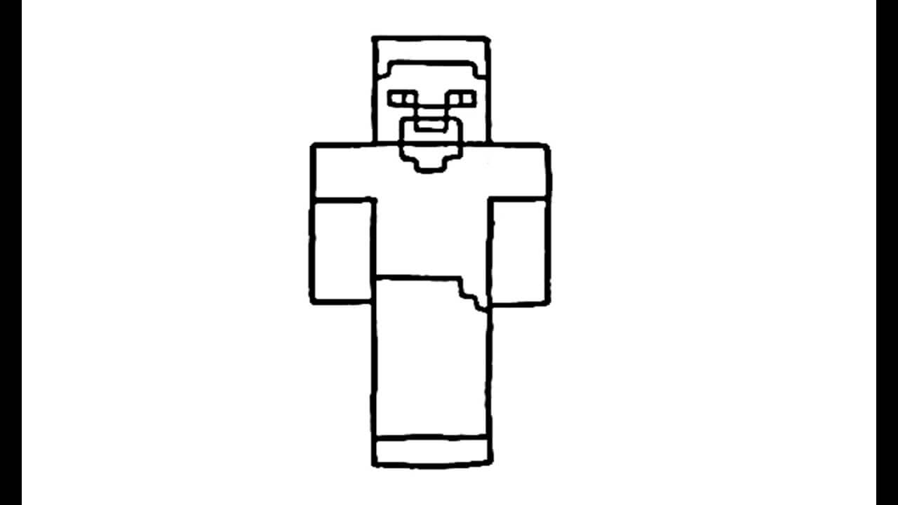 1576916484 How to Draw Steve from Minecraft skin