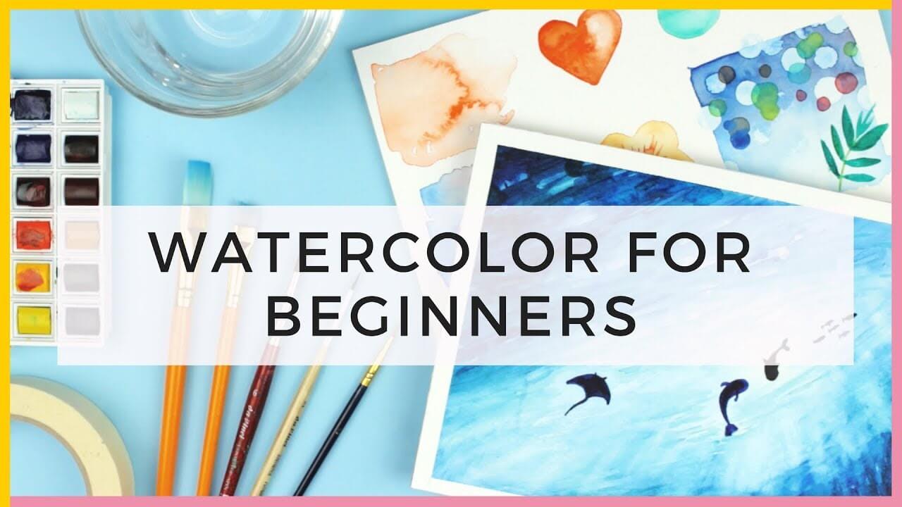 Watercolor For Beginners | Supplies & Watercolor Techniques for Beginners & Painting the Ocean