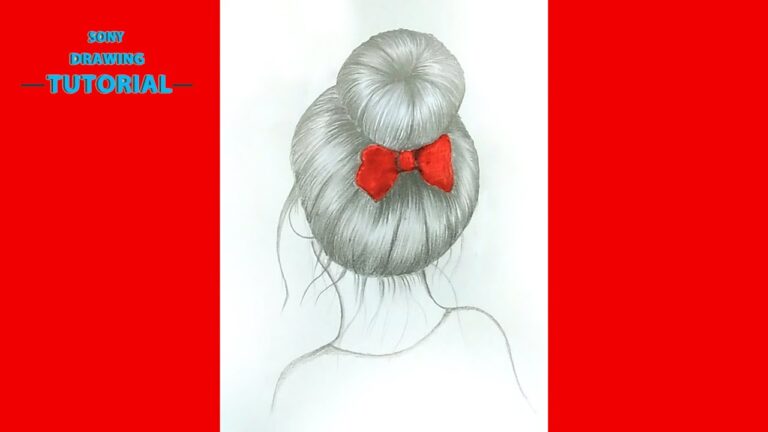 How to draw a girl with beautiful hairstyle for beginners, Beautiful Braid Hair Girl,Pencil Sketch,S