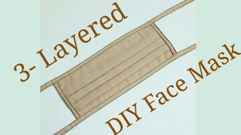 3 LAYERED DIY FACE MASK REUSABLE FACE MASK