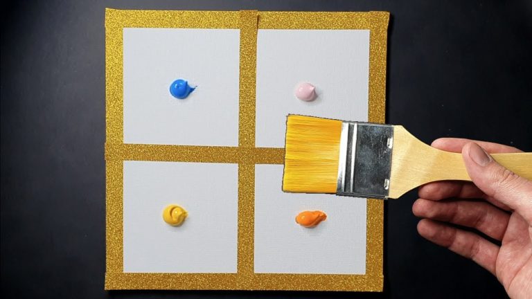 4 Type Of Drawing Clouds｜Acrylic Painting Step by Step 1｜Satisfying