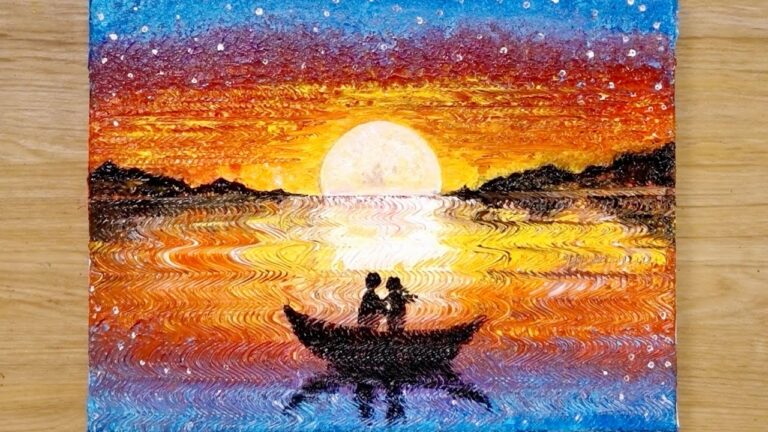 Aluminum painting techniques / How to draw a couple on boat