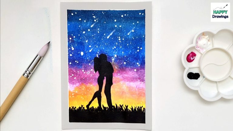 Daily Art Challenge 1 Painting Couple in Love