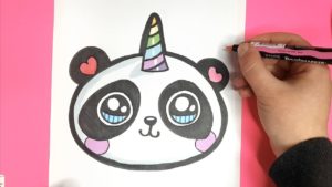 How To Draw A Panda Unicorn Myhobbyclass Com Learn Drawing Painting And Have Fun With Art And Craft