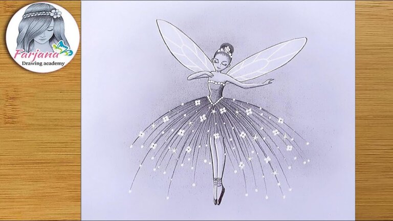 Fairy Dream scenery step by step Pencil Sketch