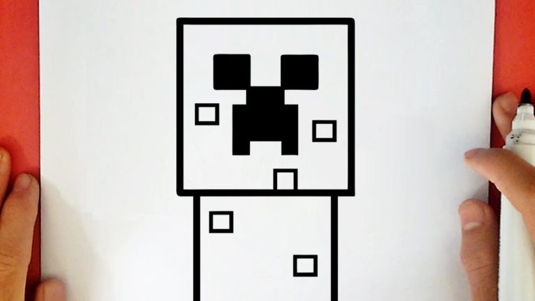HOW TO DRAW A CREEPER FROM MINECRAFT