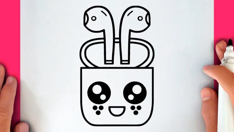 HOW TO DRAW A CUTE APPLE AIRPODS