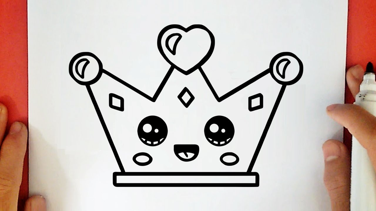 HOW TO DRAW A CUTE CROWN