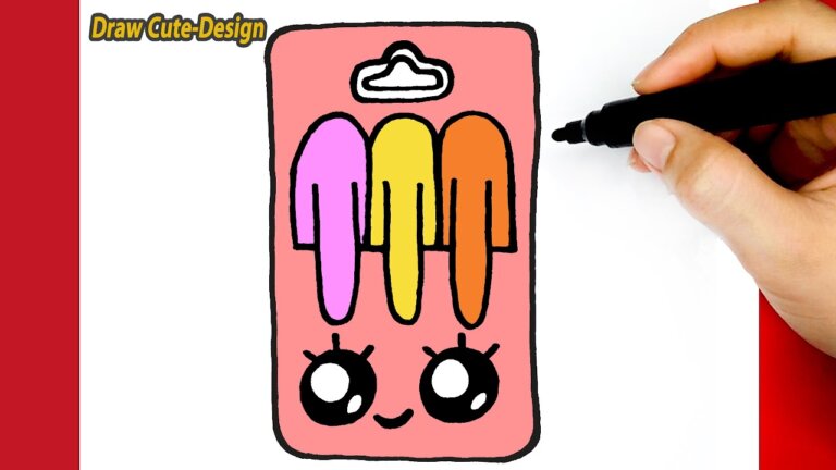 HOW TO DRAW A CUTE PENS, STEP BY STEP, DRAW CUTE DESIGN