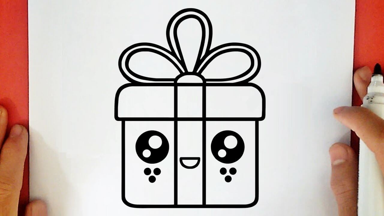HOW TO DRAW A CUTE PRESENT