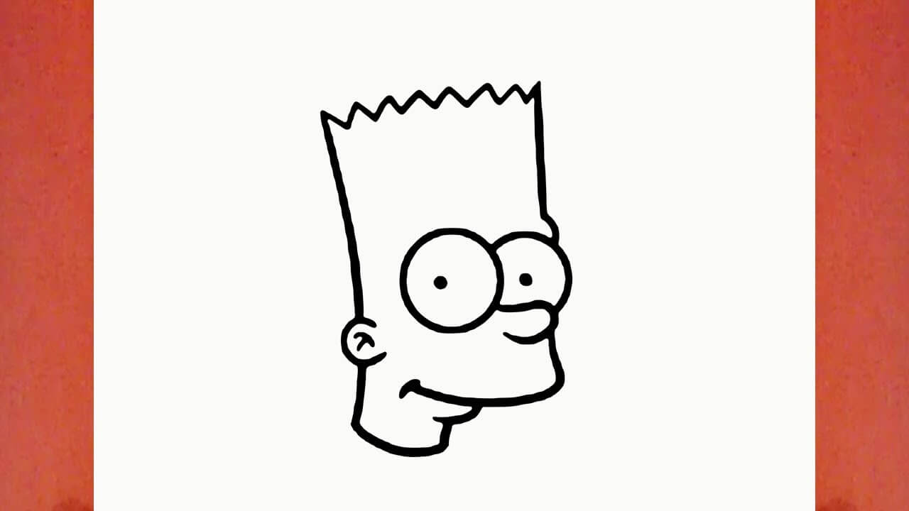 HOW TO DRAW BART SIMPSON FROM THE SIMPSONS