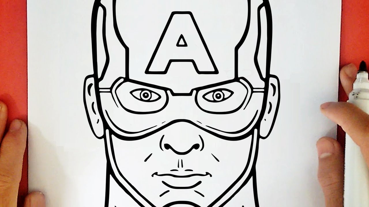 HOW TO DRAW CAPTAIN AMERICA