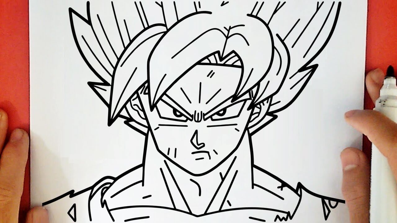 HOW TO DRAW GOKU SSJ BLUE