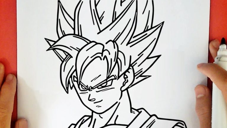 HOW TO DRAW GOKU SUPER SAIYAN BLUE FROM DRAGON BALL