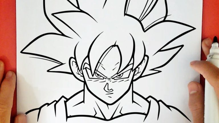 HOW TO DRAW GOKU ULTRA INSTINCT MASTERED