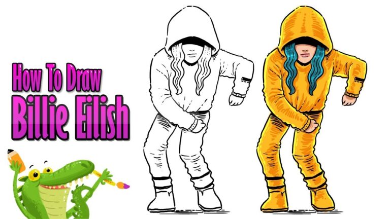 How To Draw Billie Eilish | Bad guy