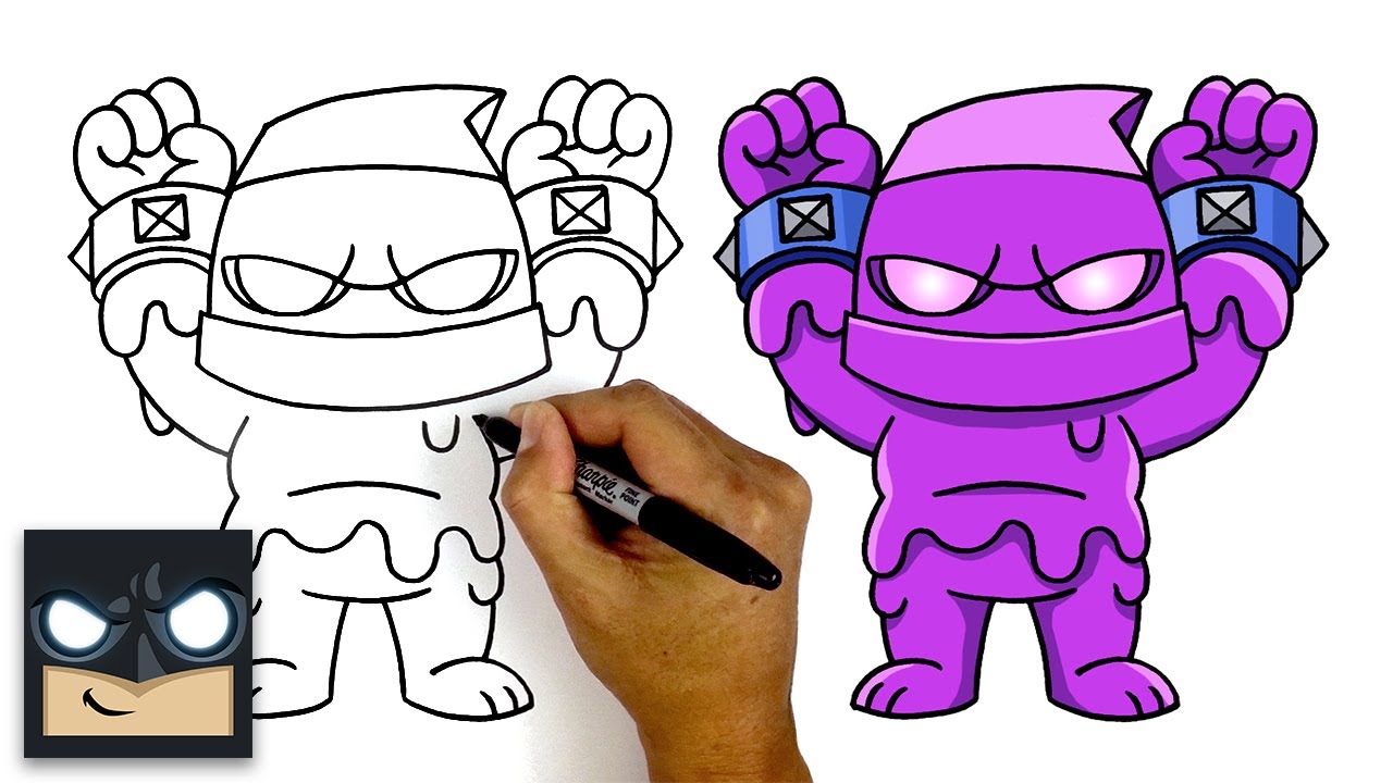 How To Draw Elixir Golem Clash Royale