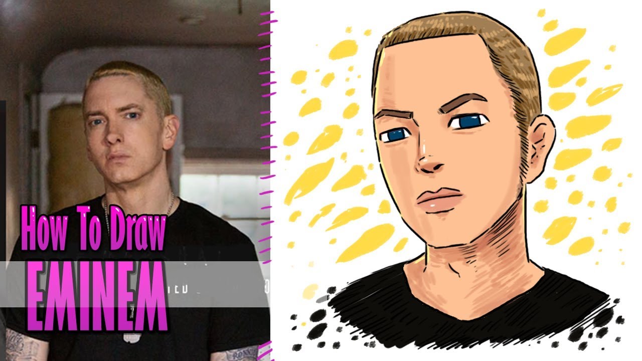 How To Draw Eminem Step by Step