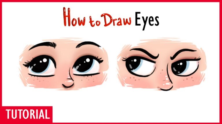 How To Draw Eyes Disney style | Cara menggambar Mata