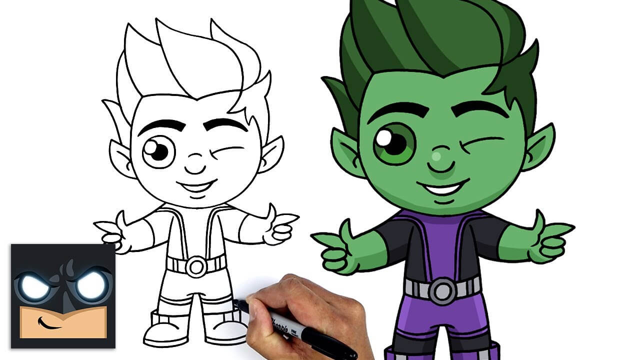 How To Draw Fortnite Beast Boy