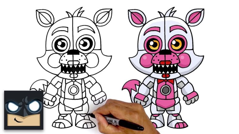 How To Draw Funtime Foxy Five Nights At Freddys
