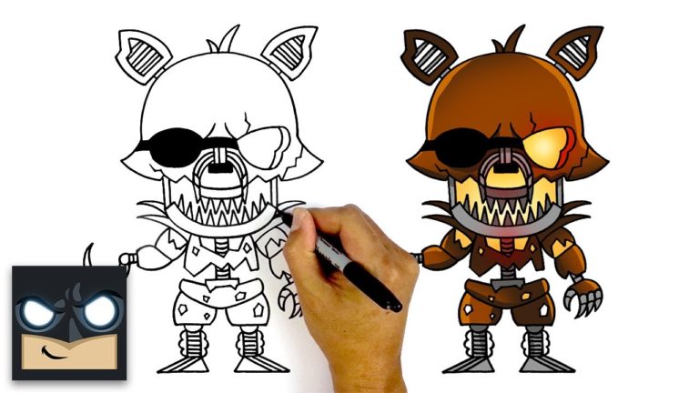 How To Draw Grim Foxy Five Nights At Freddys