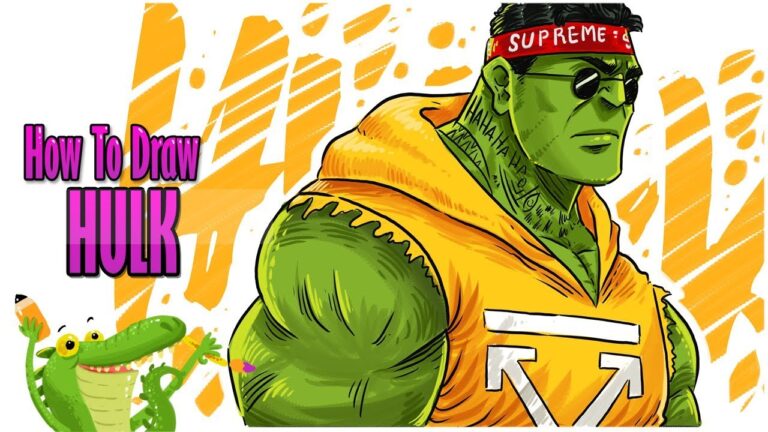 How To Draw Hulk Hypebeast step by step