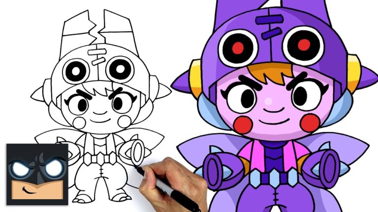 How To Draw Mega Beetle Bea Brawl Stars