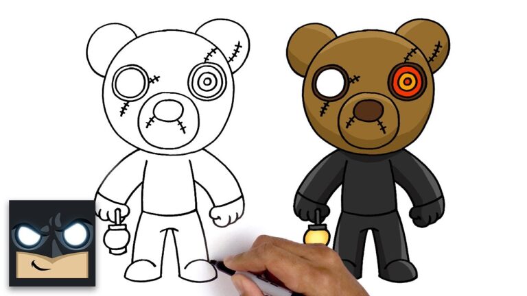 How To Draw MrStitchy Roblox Piggy