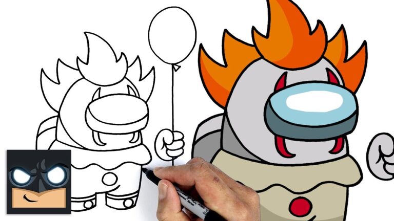 How To Draw Pennywise Imposter Among Us