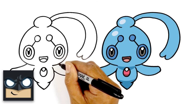 How To Draw Phione Pokemon