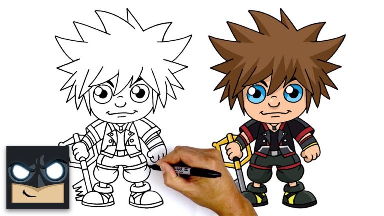 How To Draw Sora Kingdom Hearts