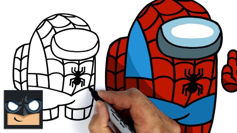 How To Draw Spiderman Crewmate Among Us