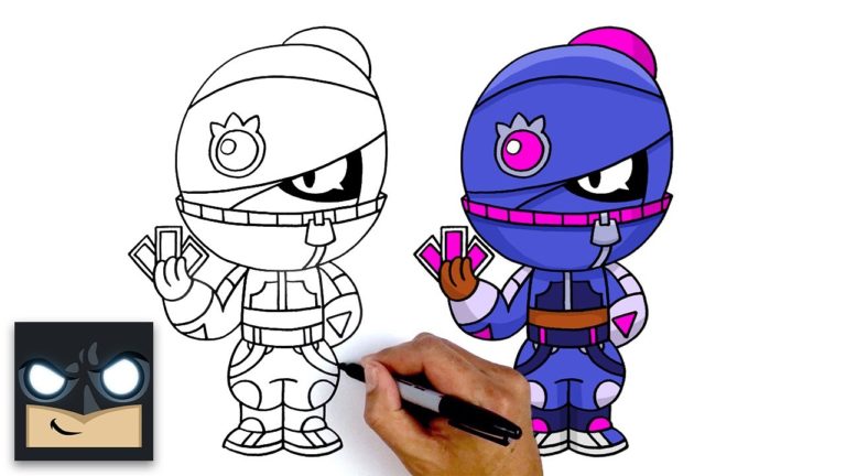 How To Draw Street Ninja Tara Brawl Stars