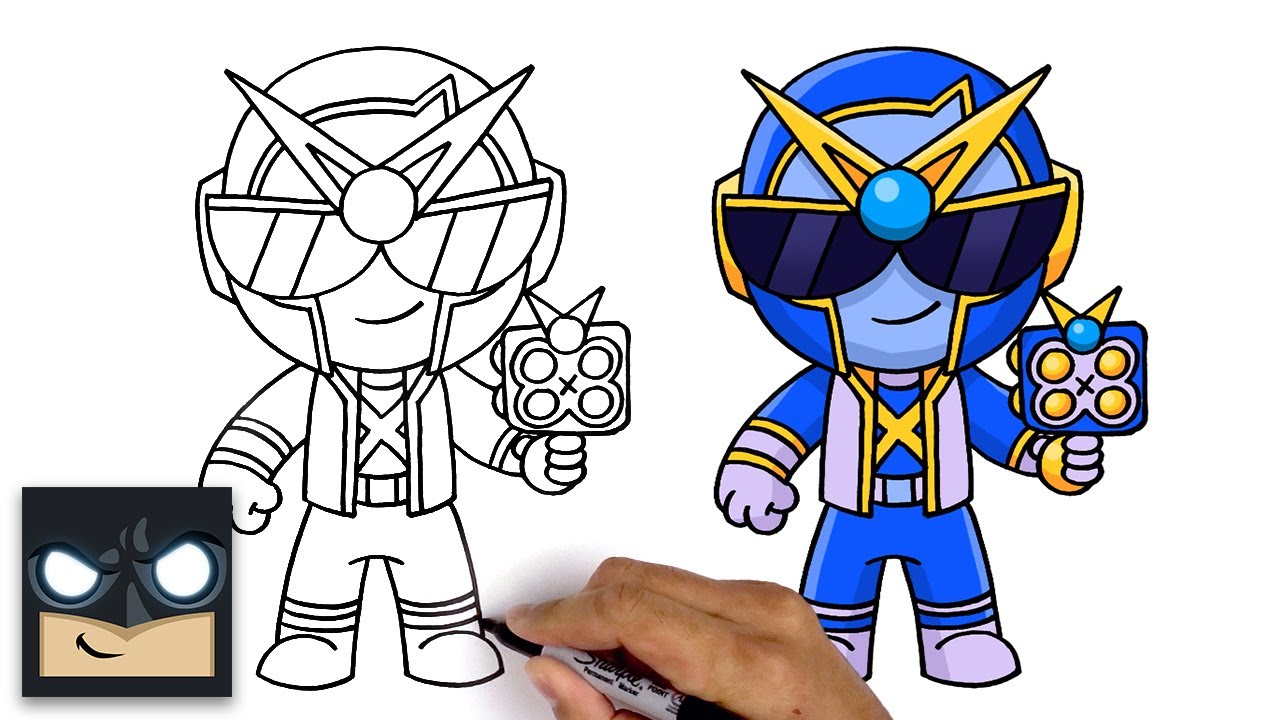 How To Draw Super Ranger Brock Brawl Stars