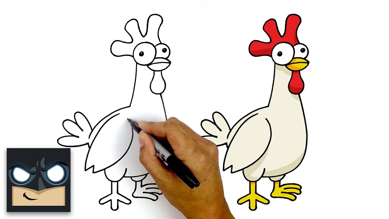 How To Draw The Hay Day Chicken Step By