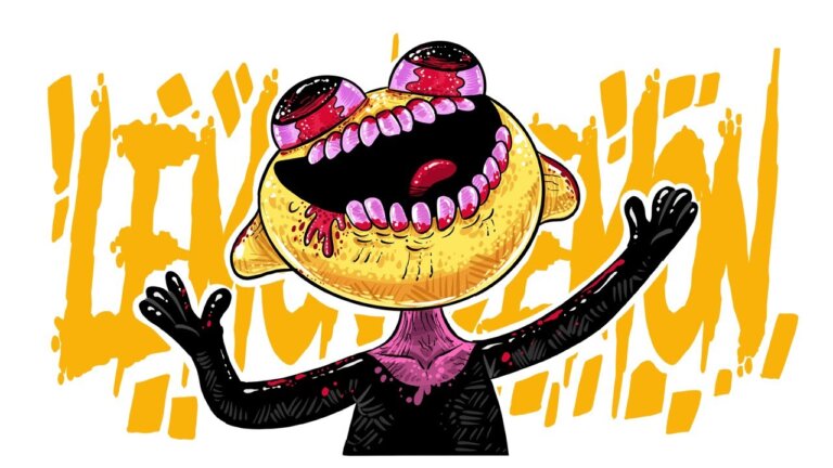 How To  Draw The Lemon Demon From Friday Night Funkin'