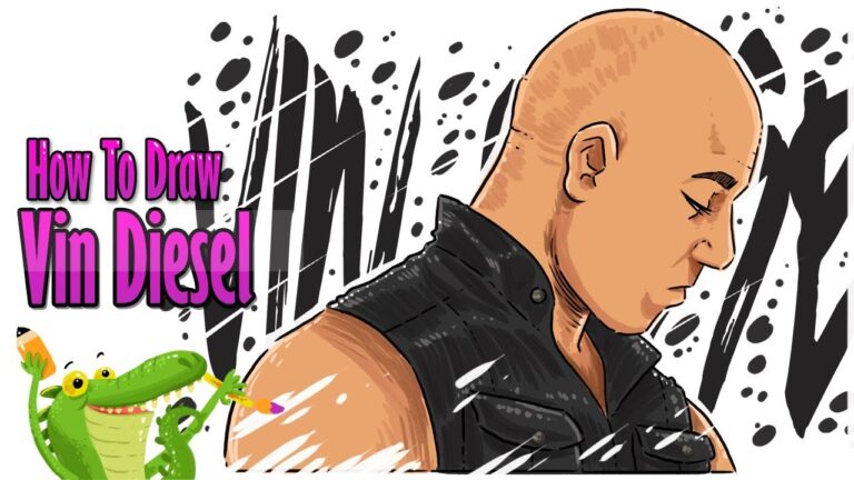 How To Draw Vin Diesl fast and furious 9