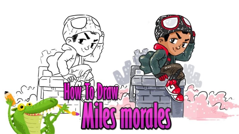 How To Draw and Coloring  Miles morales spider verse|Step by step
