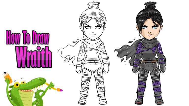 How To Draw and Coloring Wraith - Apex Legendsstep by step ~ for kids