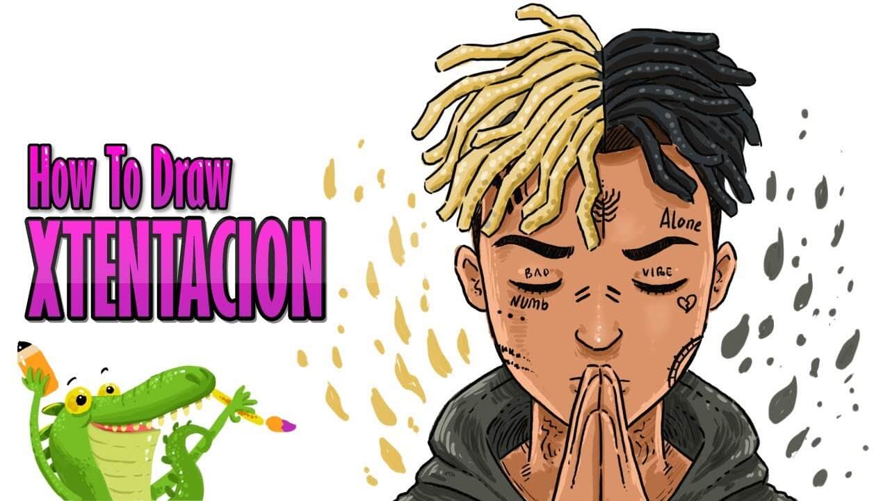 How To Draw and Coloring xxxTentacion