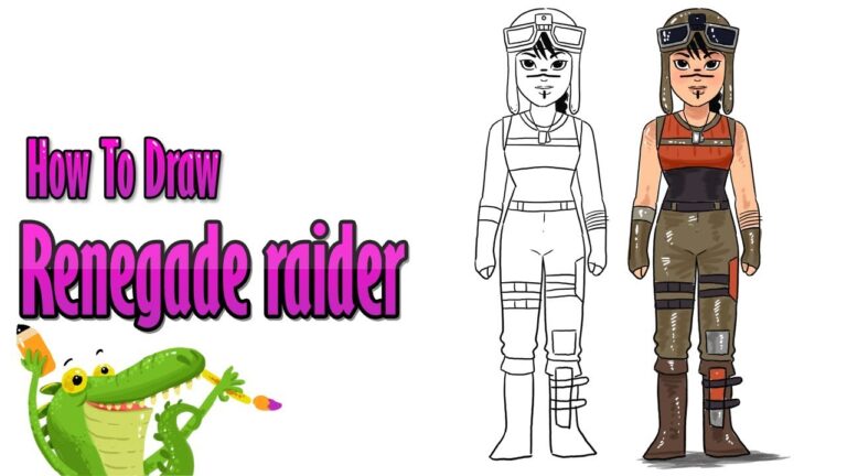 How To Draw and ColoringFortnite Renegade Raider  step by step ~