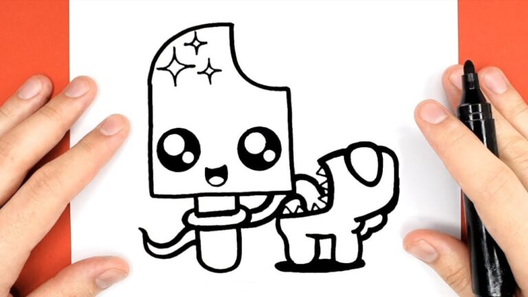 How to Draw AMONG US IMPOSTOR eating a Super CUTE