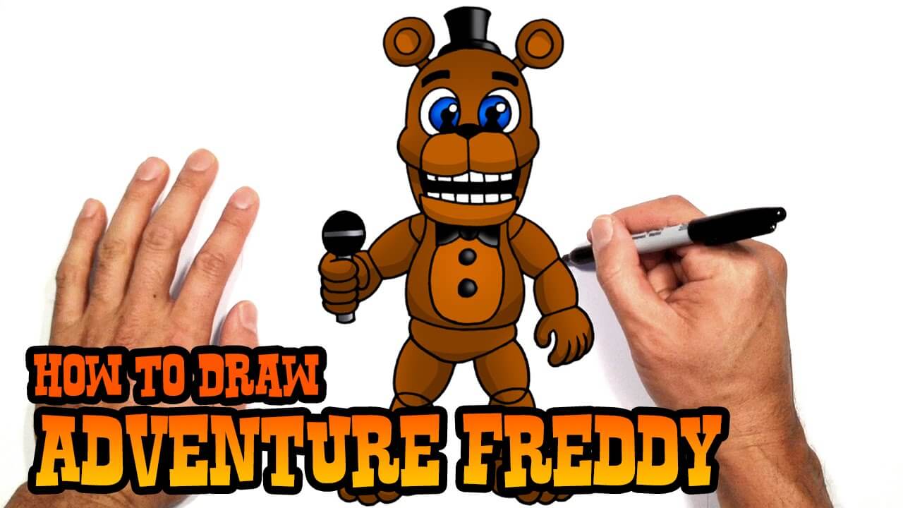 How to Draw Adventure Freddy FNAF World