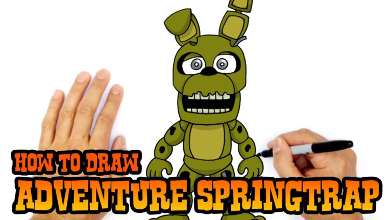 How to Draw Adventure Springtrap FNAF World