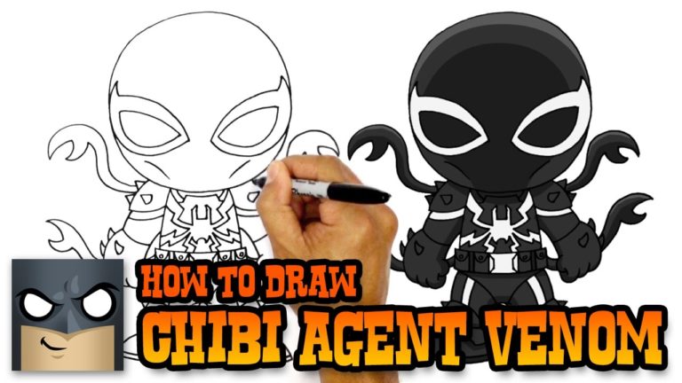How to Draw Agent Venom Marvel Comics