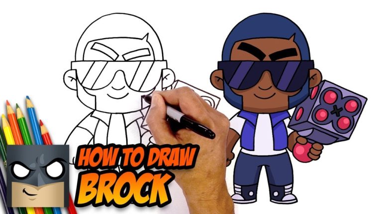 How to Draw Brawl Stars Brock Step by Step