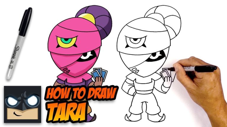 How to Draw Brawl Stars Tara Step by Step