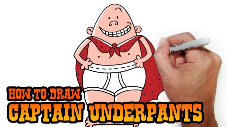 How to Draw Captain Underpants Drawing Lesson